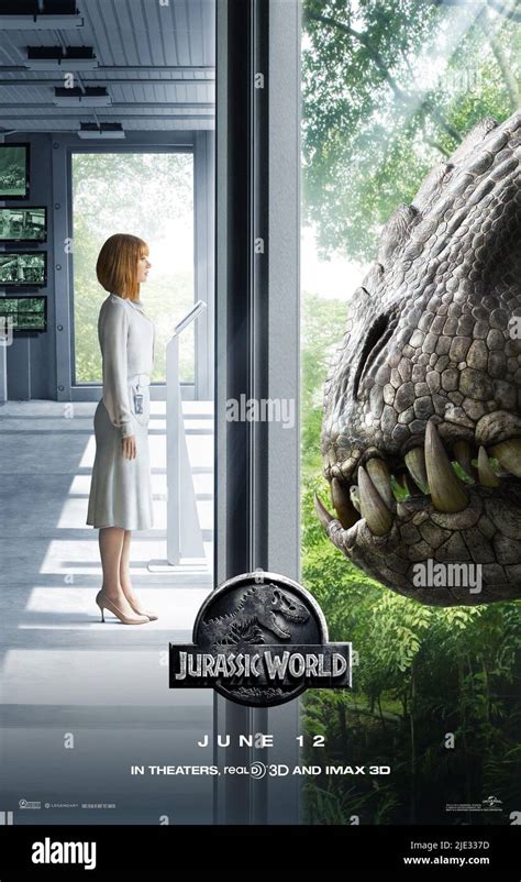 On the poster for Jurassic World (2015), the filmmakers edited